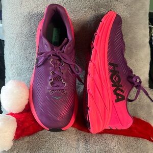 $SALE Hoka Rincon 3 8B Women's Purple and Pink Everyday Running Walking Trainers